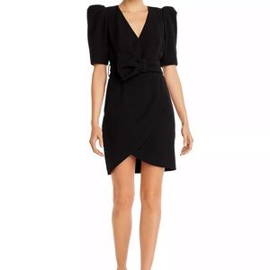 Black Halo- Maricopa faux wrap dress
